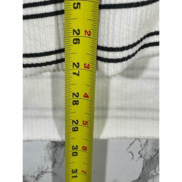 Maurices Striped Long Sleeve textured Crewneck Sweatshirt Size 2X - Picture 4 of 7